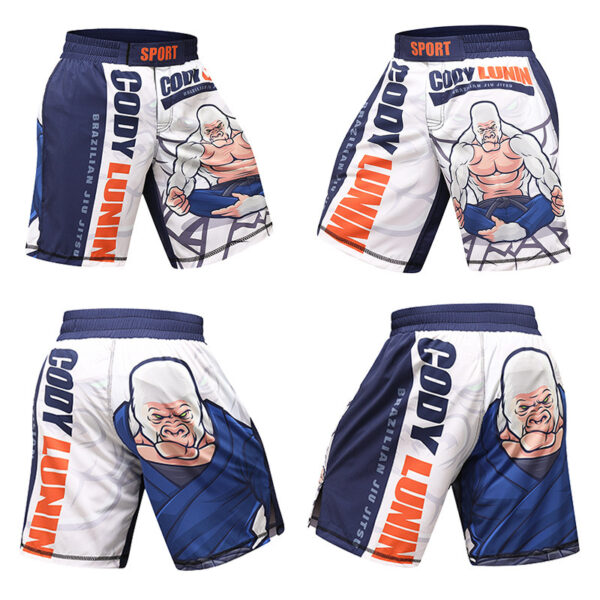 Men's Gym Jiu Jitsu Sanda Shorts - Image 7