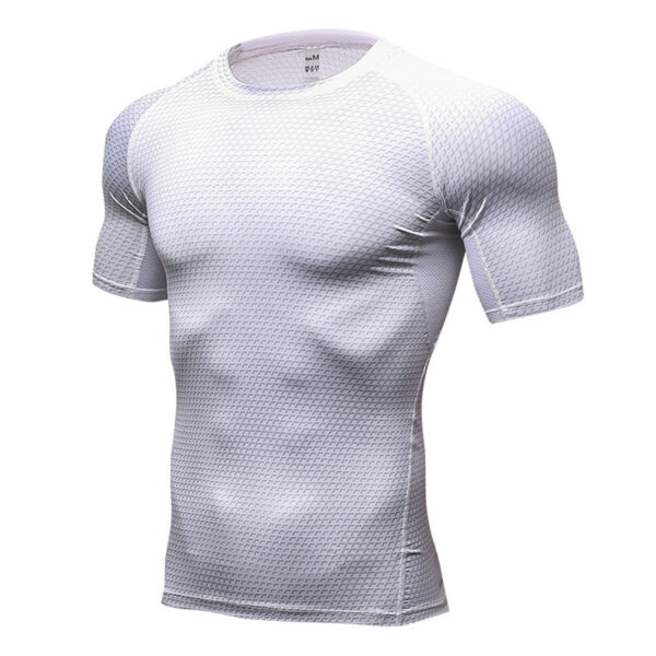 Men's Short Sleeve Quick Drying Clothes 3D Printing Fitness Running Training - Image 6